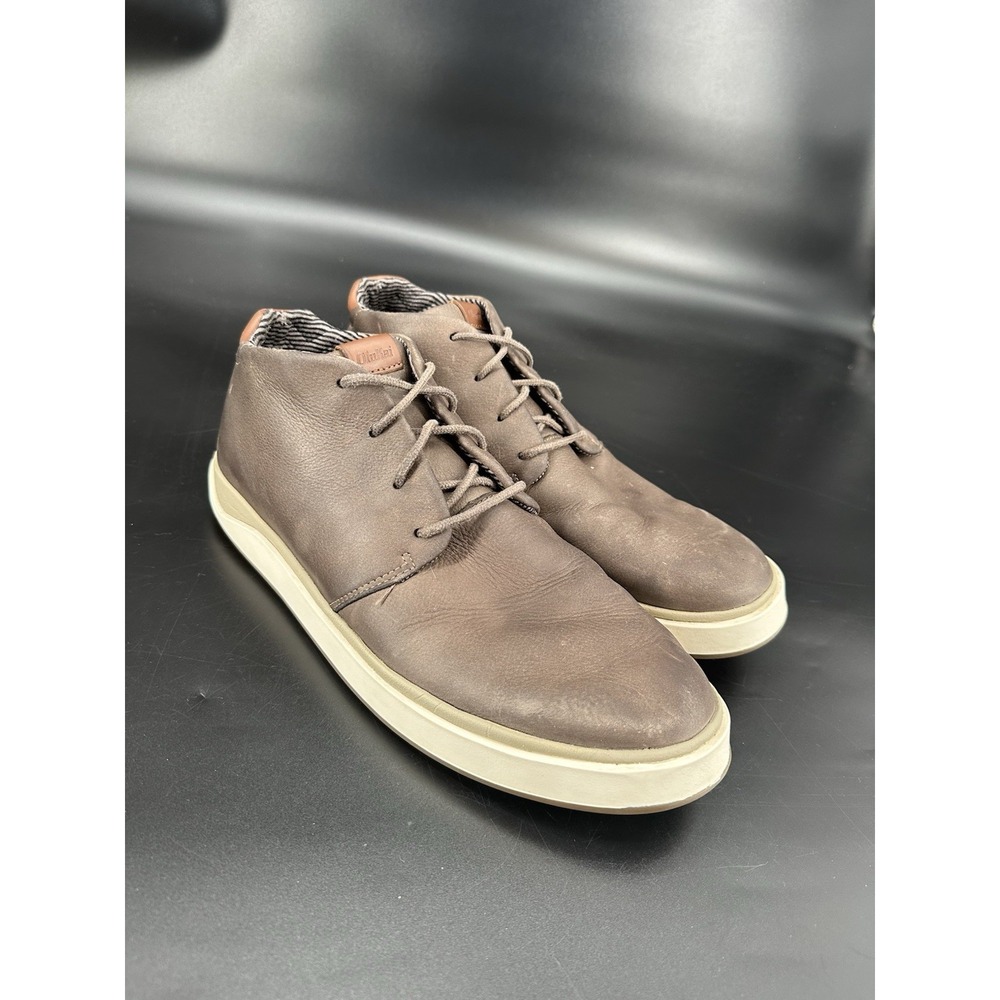 Olukai‎ Papaku 'Ili Leather Chukka Boots Men's Sz 12 Olukai Brown Taupe Leather